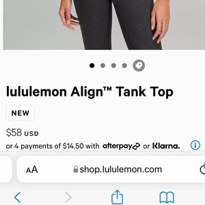 Align tank lululemon